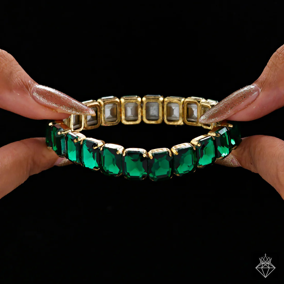Anti-Tarnish Crystals Bracelet (Adjustable Size)