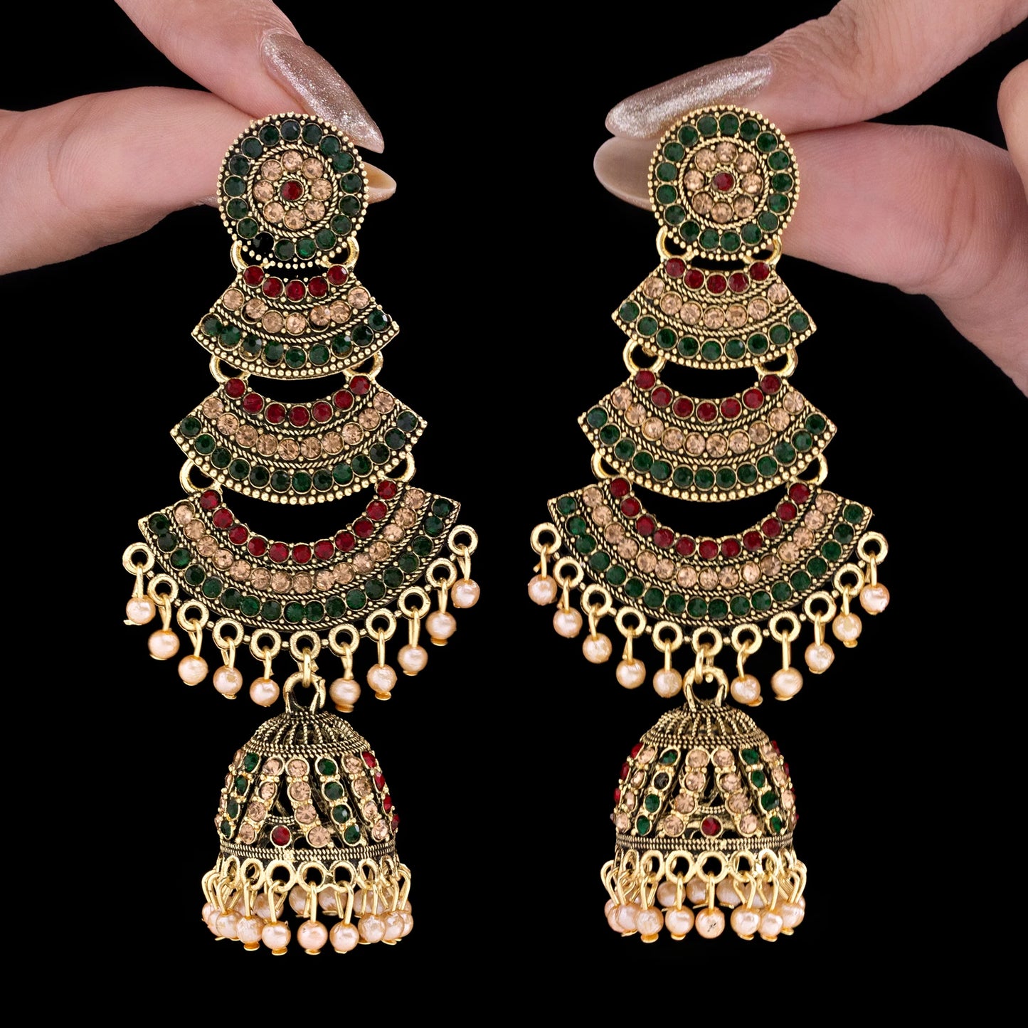 Anti-Tarnish Dangler Jhumki With Pearls