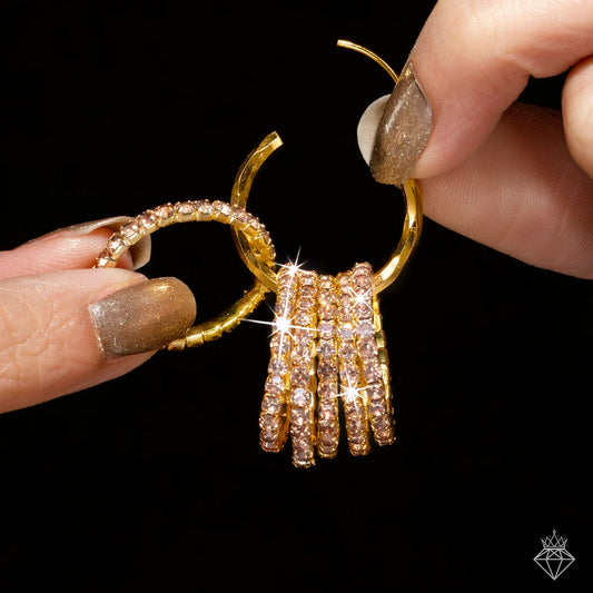 Anti-Tarnish Versatile Multilayer Crystal Hoops - Do It Yourself!