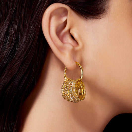 Anti-Tarnish Versatile Multilayer Crystal Hoops - Do It Yourself!