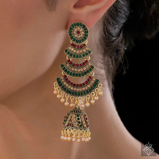 Anti-Tarnish Dangler Jhumki With Pearls