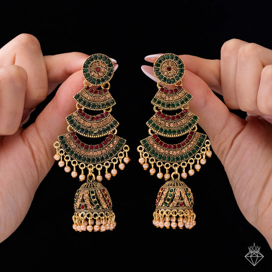 Anti-Tarnish Dangler Jhumki With Pearls